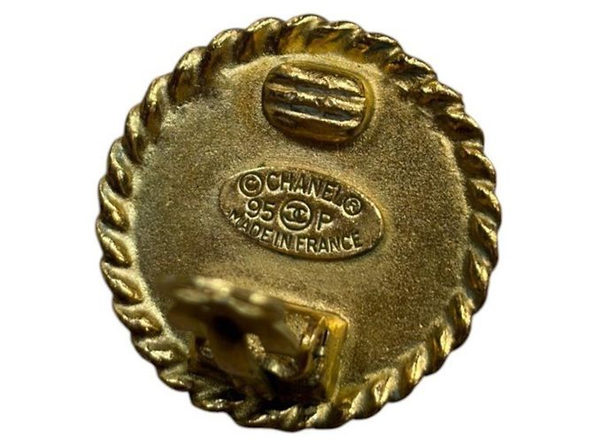 Chanel Coco Mark Clip-Ohrringe Schwarz Golden - Ansicht 4