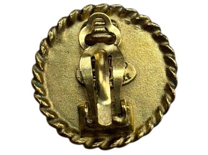 Chanel Coco Mark Clip-Ohrringe Schwarz Golden - Ansicht 6