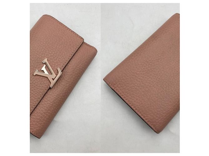 Cartera tríptico Louis Vuitton Portefeuille Capucines Rosa - vista 2