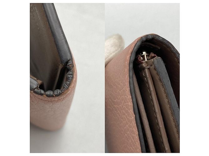 Cartera tríptico Louis Vuitton Portefeuille Capucines Rosa - vista 5