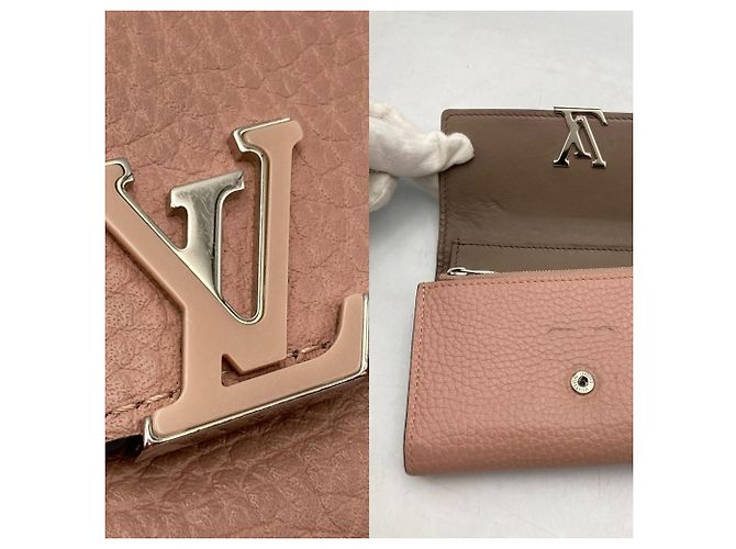Cartera tríptico Louis Vuitton Portefeuille Capucines Rosa - vista 6