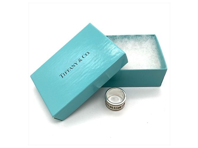 Tiffany & Co. Atlas Wide Band Ring Silber - Ansicht 10