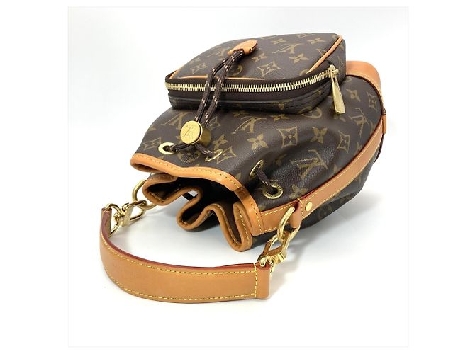 Borsa a Spalla Louis Vuitton Noe Cargo Marrone - vista 3