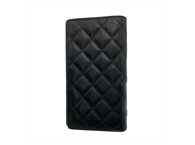 Chanel Coco Mark Cambon Line Long Wallet Schwarz - Ansicht 2
