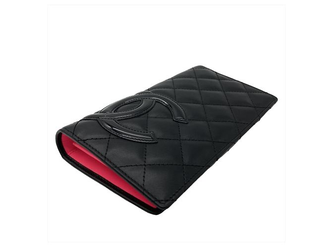 Chanel Coco Mark Cambon Line Long Wallet Schwarz - Ansicht 3