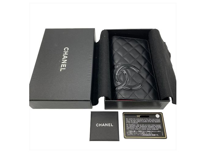 Chanel Coco Mark Cambon Line Long Wallet Schwarz - Ansicht 9