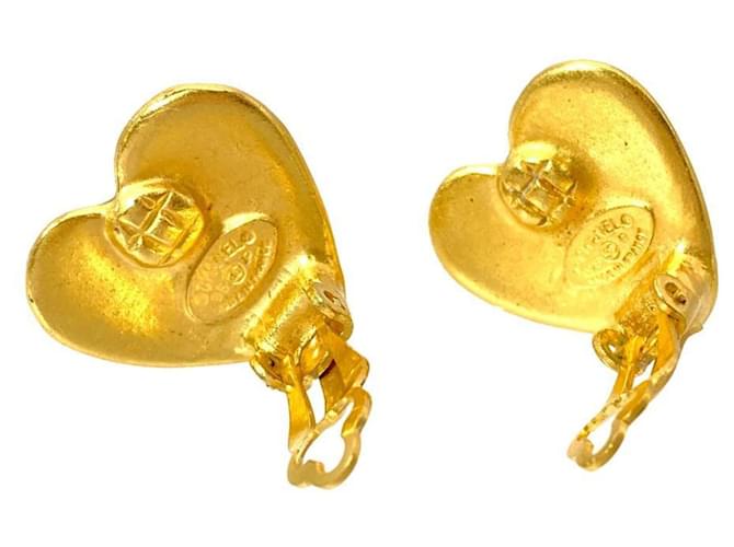 Timeless Orecchini Chanel Heart Coco Mark Argento - vista 4