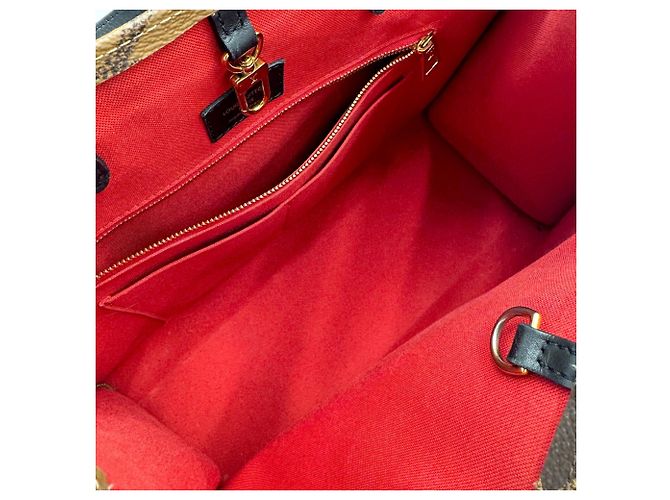 Borsa Tote Louis Vuitton OnTheGo MM Monogram Marrone - vista 12