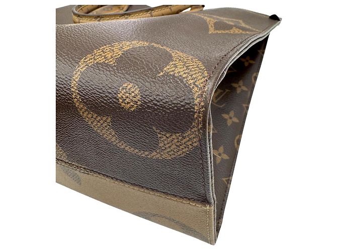 Borsa Tote Louis Vuitton OnTheGo MM Monogram Marrone - vista 6