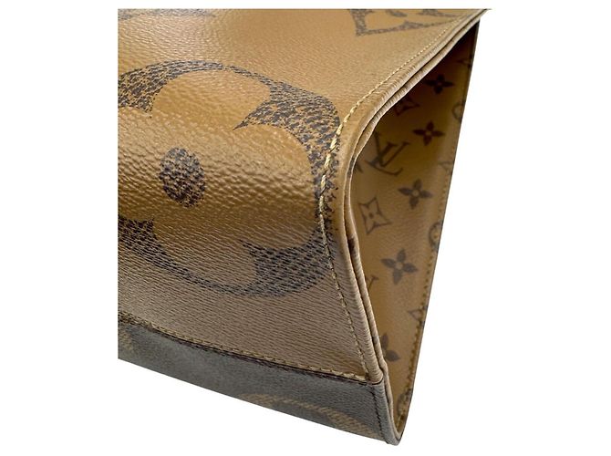 Borsa Tote Louis Vuitton OnTheGo MM Monogram Marrone - vista 8