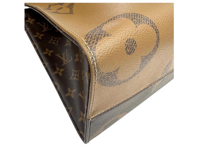 Borsa Tote Louis Vuitton OnTheGo MM Monogram Marrone - vista 9