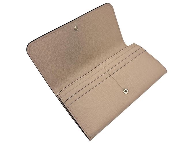 Portafoglio lungo in pelle beige Chloé - vista 13