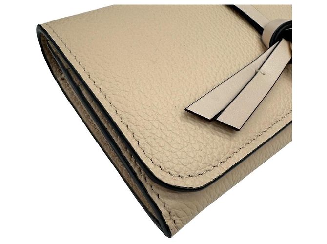 Portafoglio lungo in pelle beige Chloé - vista 3