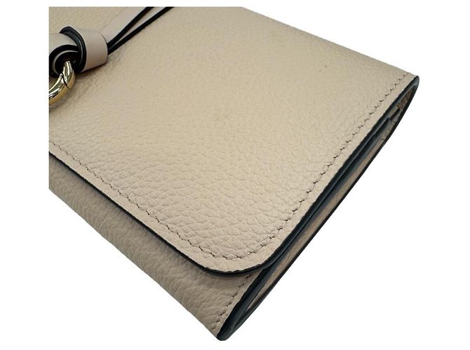 Portafoglio lungo in pelle beige Chloé - vista 4
