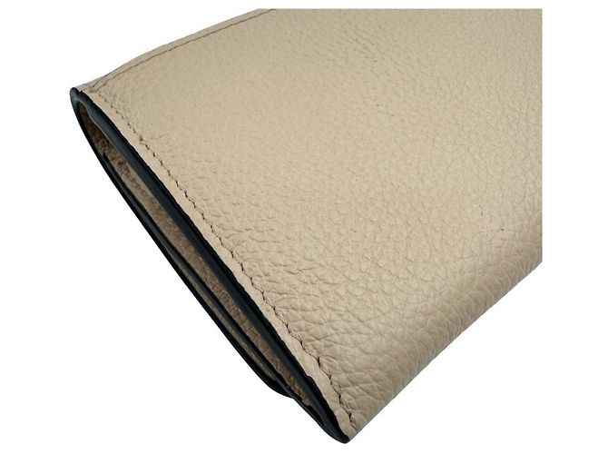Portafoglio lungo in pelle beige Chloé - vista 6
