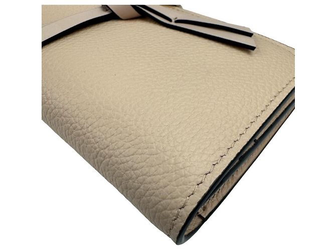 Portafoglio lungo in pelle beige Chloé - vista 8