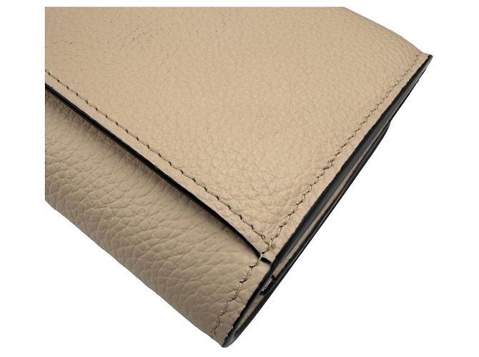 Portafoglio lungo in pelle beige Chloé - vista 9