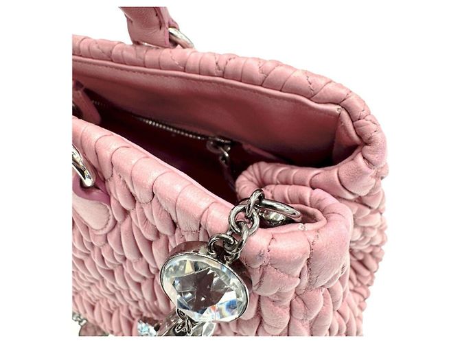 Borsa in pelle nappa matelassé Miu Miu Rosa - vista 12
