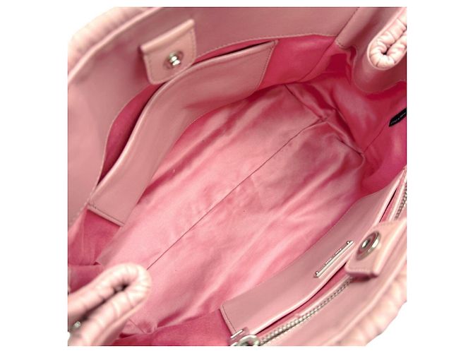 Borsa in pelle nappa matelassé Miu Miu Rosa - vista 15
