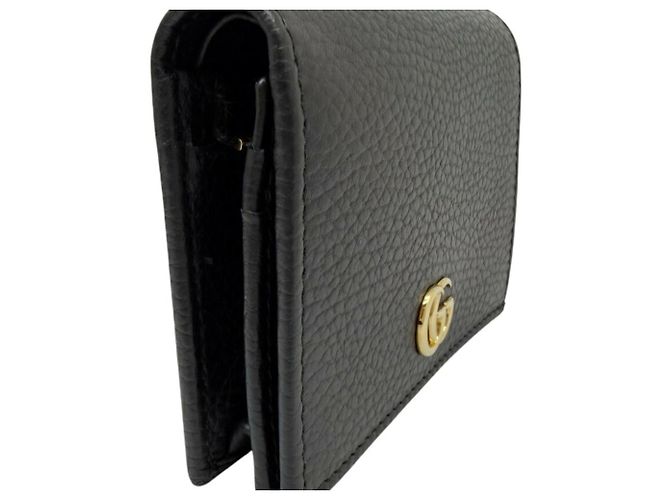 Portafoglio compatto bi-fold Gucci Nero - vista 3