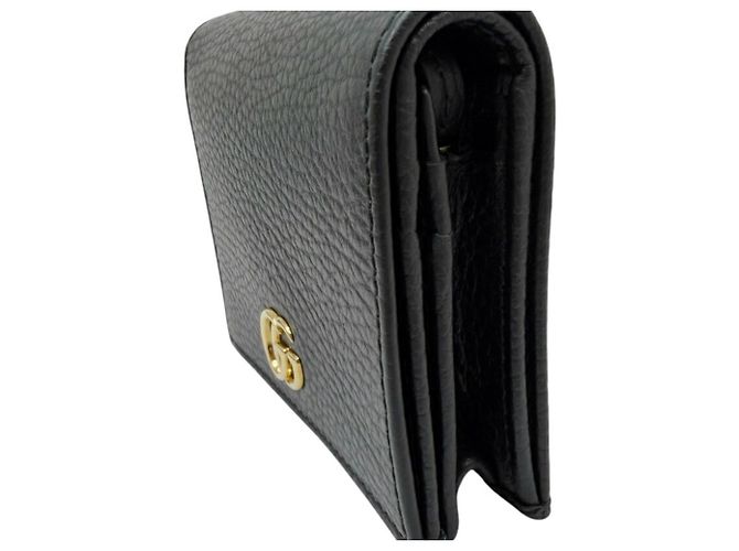 Portafoglio compatto bi-fold Gucci Nero - vista 4