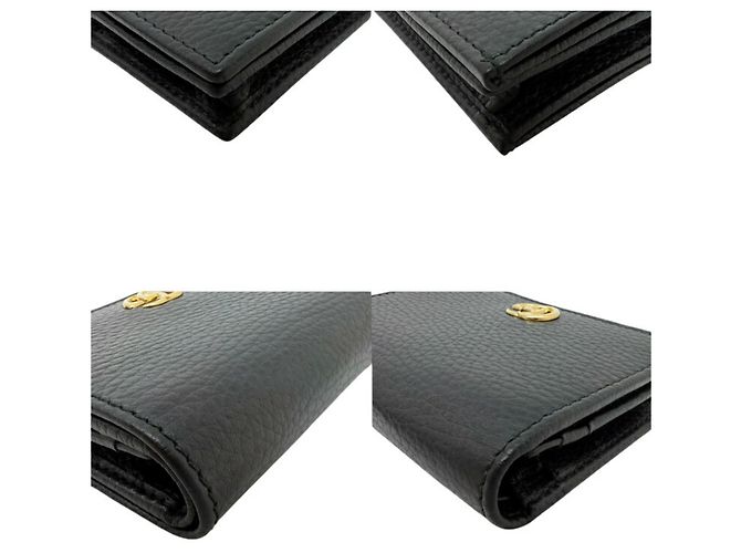 Portafoglio compatto bi-fold Gucci Nero - vista 7