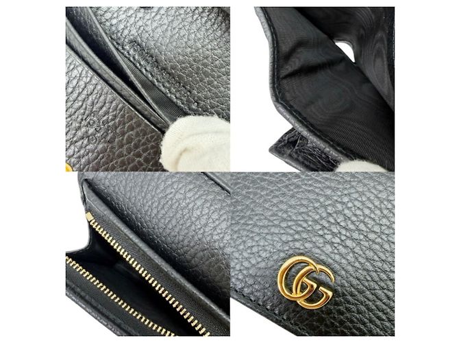 Portafoglio compatto bi-fold Gucci Nero - vista 8