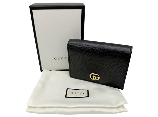Portafoglio compatto bi-fold Gucci Nero - vista 9