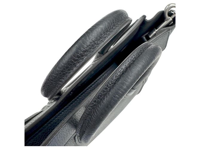 Céline Borsa a tracolla CELINE Luggage Nano Shopper in pelle nera Nero - view 10