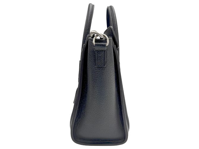 Céline Borsa a tracolla CELINE Luggage Nano Shopper in pelle nera Nero - view 4