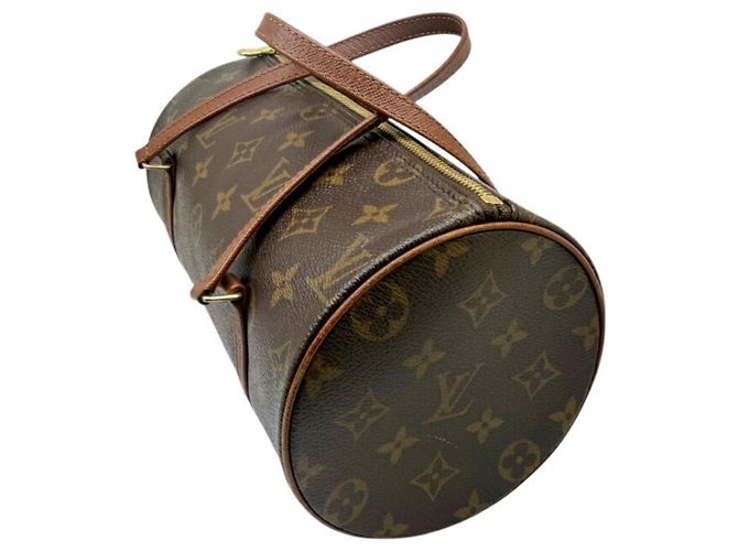 Borsa Louis Vuitton Monogram Papillon 26 Marrone - vista 4