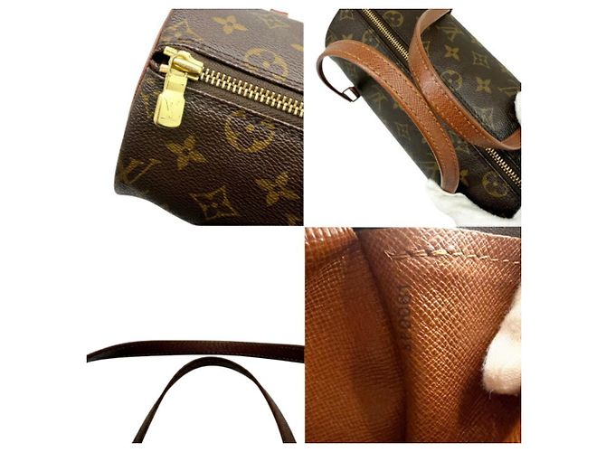 Borsa Louis Vuitton Monogram Papillon 26 Marrone - vista 9