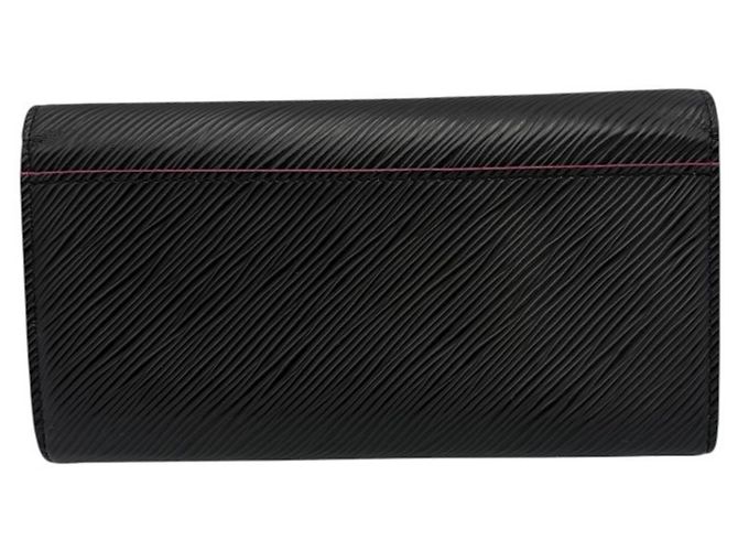 Cartera larga Sarah Epi Louis Vuitton Negro Rosa - vista 2