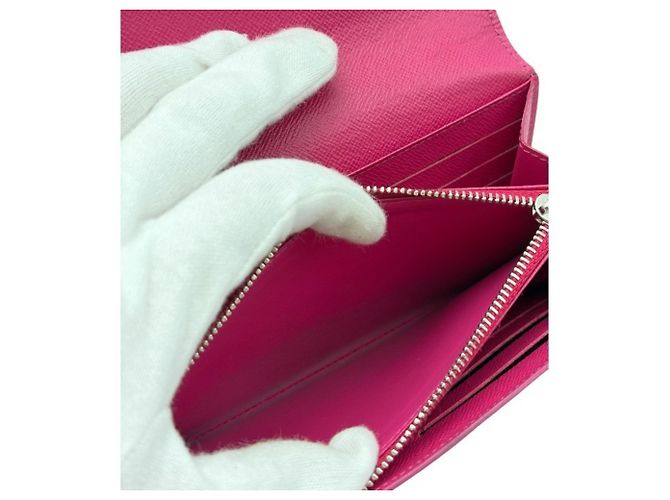 Cartera larga Sarah Epi Louis Vuitton Negro Rosa - vista 4