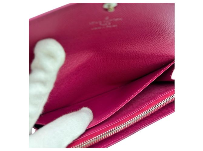 Cartera larga Sarah Epi Louis Vuitton Negro Rosa - vista 5
