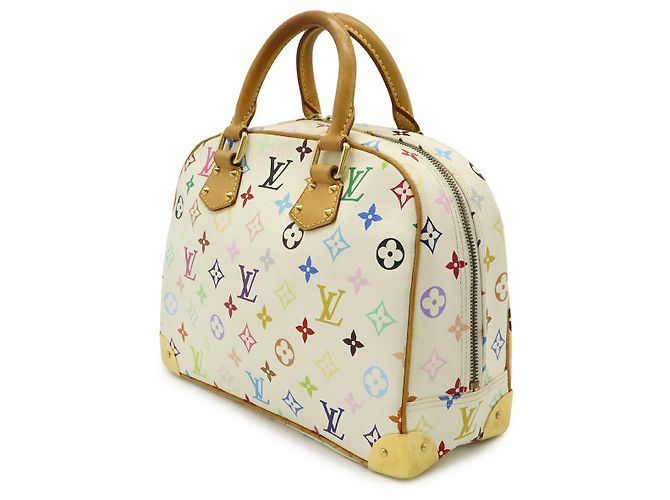 Borsa Louis Vuitton Monogram Trouville Bianco - vista 2