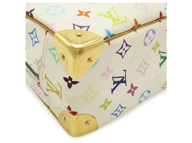 Borsa Louis Vuitton Monogram Trouville Bianco - vista 3