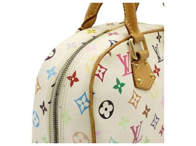 Borsa Louis Vuitton Monogram Trouville Bianco - vista 7
