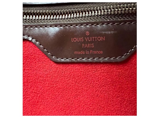 Organizer Borsa a tracolla tote Louis Vuitton Hampstead PM Damier Ebene Marrone - vista 6