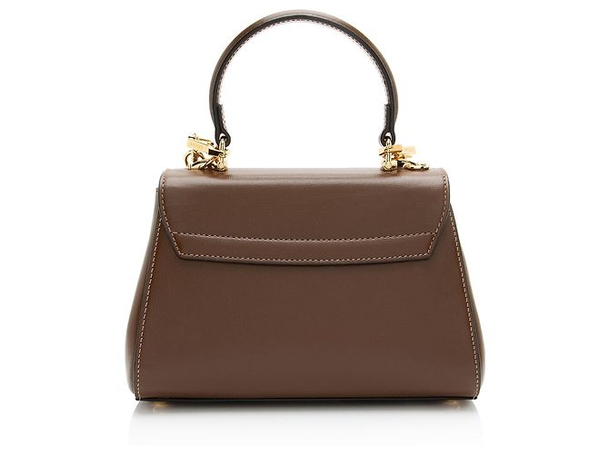 Gucci Leather Horsebit 1955 Mini Chain Top Handle Braun - Ansicht 3