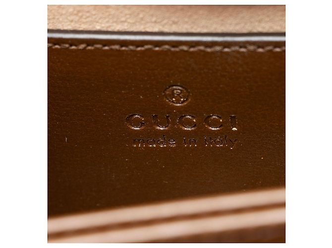 Gucci Leather Horsebit 1955 Mini Chain Top Handle Braun - Ansicht 8