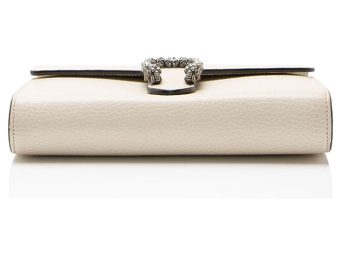 Portafoglio con catena Dionysus in pelle e cristalli Gucci Bianco - vista 4