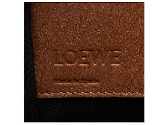 Borsa Hammock Compact in pelle di vitello Loewe Marrone - vista 8