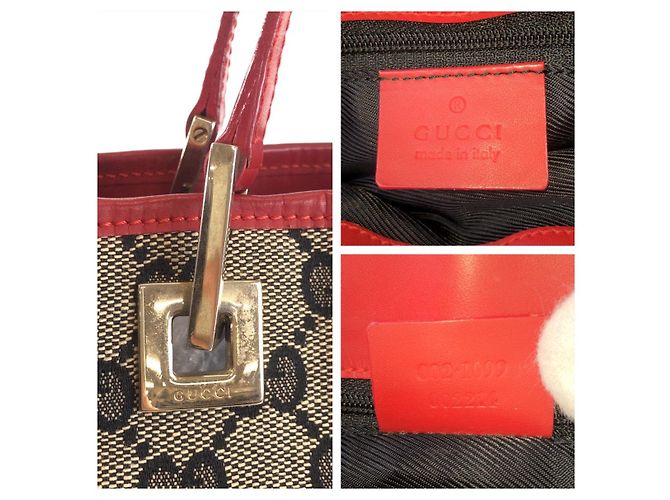 Borsa Tote Gucci GG Canvas Blu - vista 4