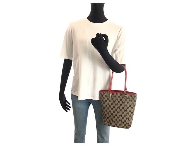 Borsa Tote Gucci GG Canvas Blu - vista 6