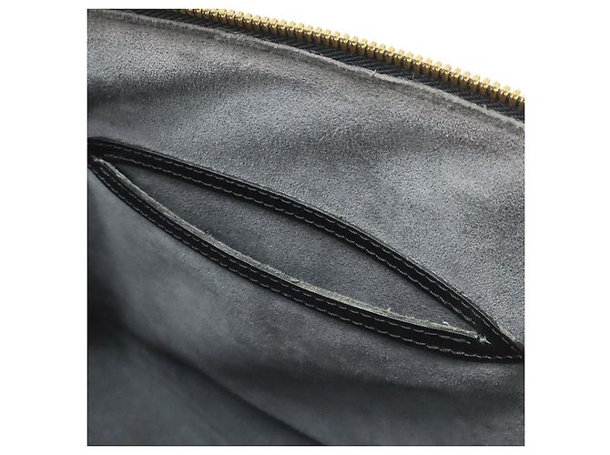 Borsa Louis Vuitton in pelle Epi Alma Nero - vista 7