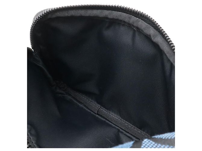 Borsa a tracolla Burberry Ormond Canvas Leather Crossbody Bag Blu - vista 8