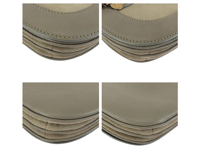 Chloé Borsa a tracolla in pelle Chloe Grigio - vista 3