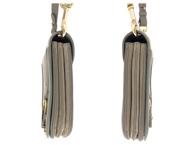 Chloé Borsa a tracolla in pelle Chloe Grigio - vista 7