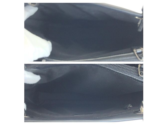 Bamboo Bolsa Tote Gucci em couro com alça de bambu Preto - vista 9